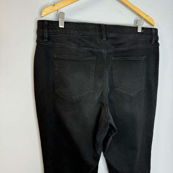 LULAROE Magic Waist Stretch Black Jeans High Rise Style L-161367 Size 36 - Picture 10 of 12